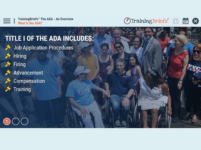 TrainingBriefs® The ADA – An Overview